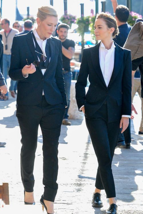 Ladies Black Evening Suit - A Hand Tailored Suit