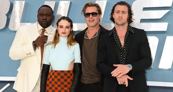 From the "Bullet Train" to the Red Carpet: The Cast's Premiere Attires - A Hand Tailored Suit