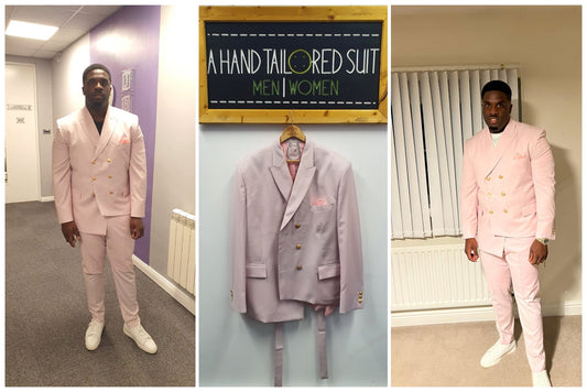 Shem's Bold Custom Pink Suit! - A Hand Tailored Suit