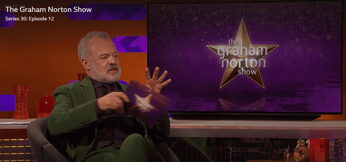 The Graham Norton Show 6 January 2023 - A Hand Tailored Suit