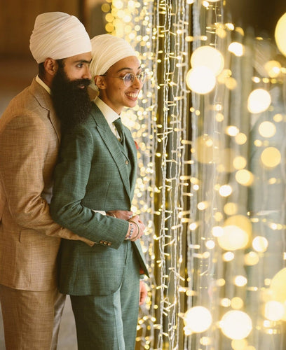 Vegan Wedding Suits for Bride and Groom
