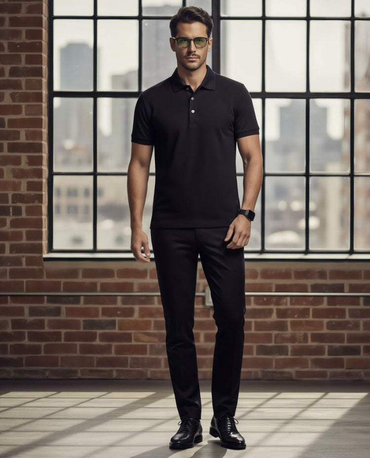 Men's Bespoke Polo's Short Sleeved and Long Sleeved