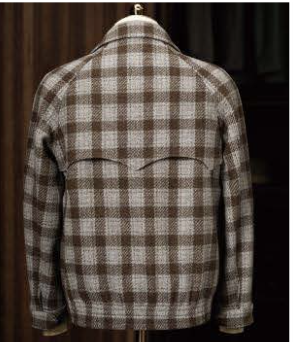 A brown tweed jacket