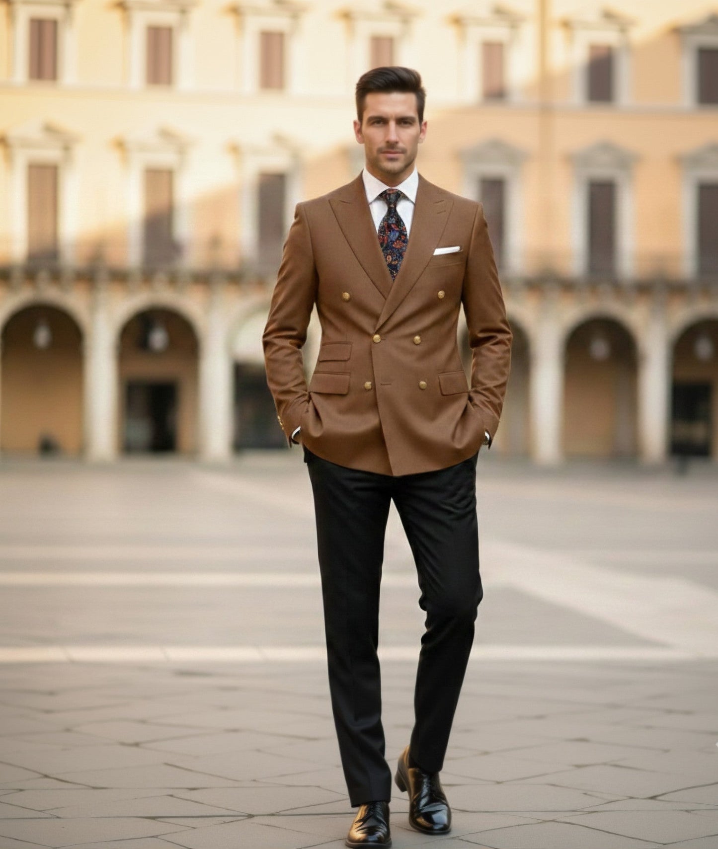 Mens Bespoke Necktie FL-20 Flowers