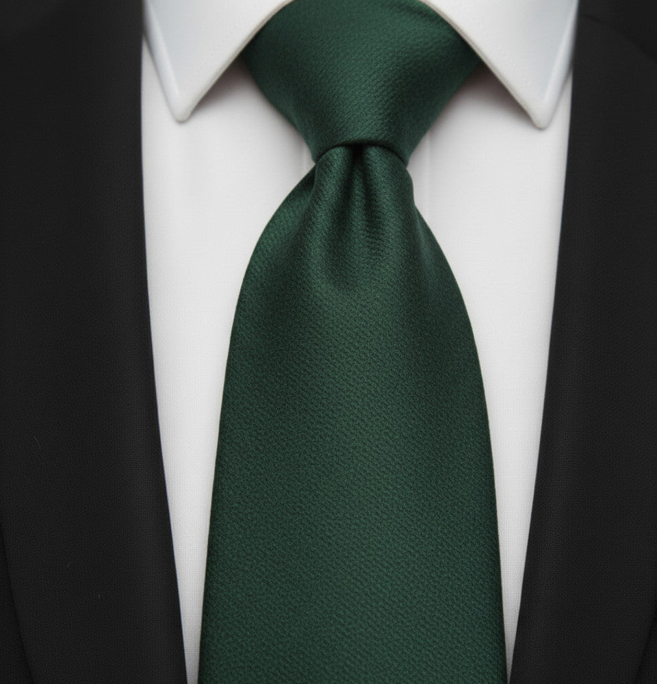 Mens Bespoke Necktie Pure Wool Fabric Tie