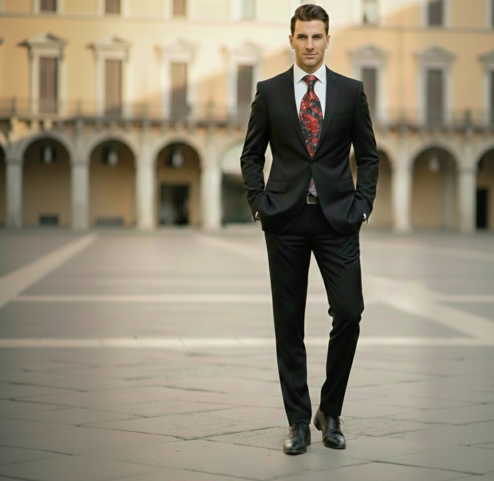 Mens Bespoke Necktie FL-36 The Dice