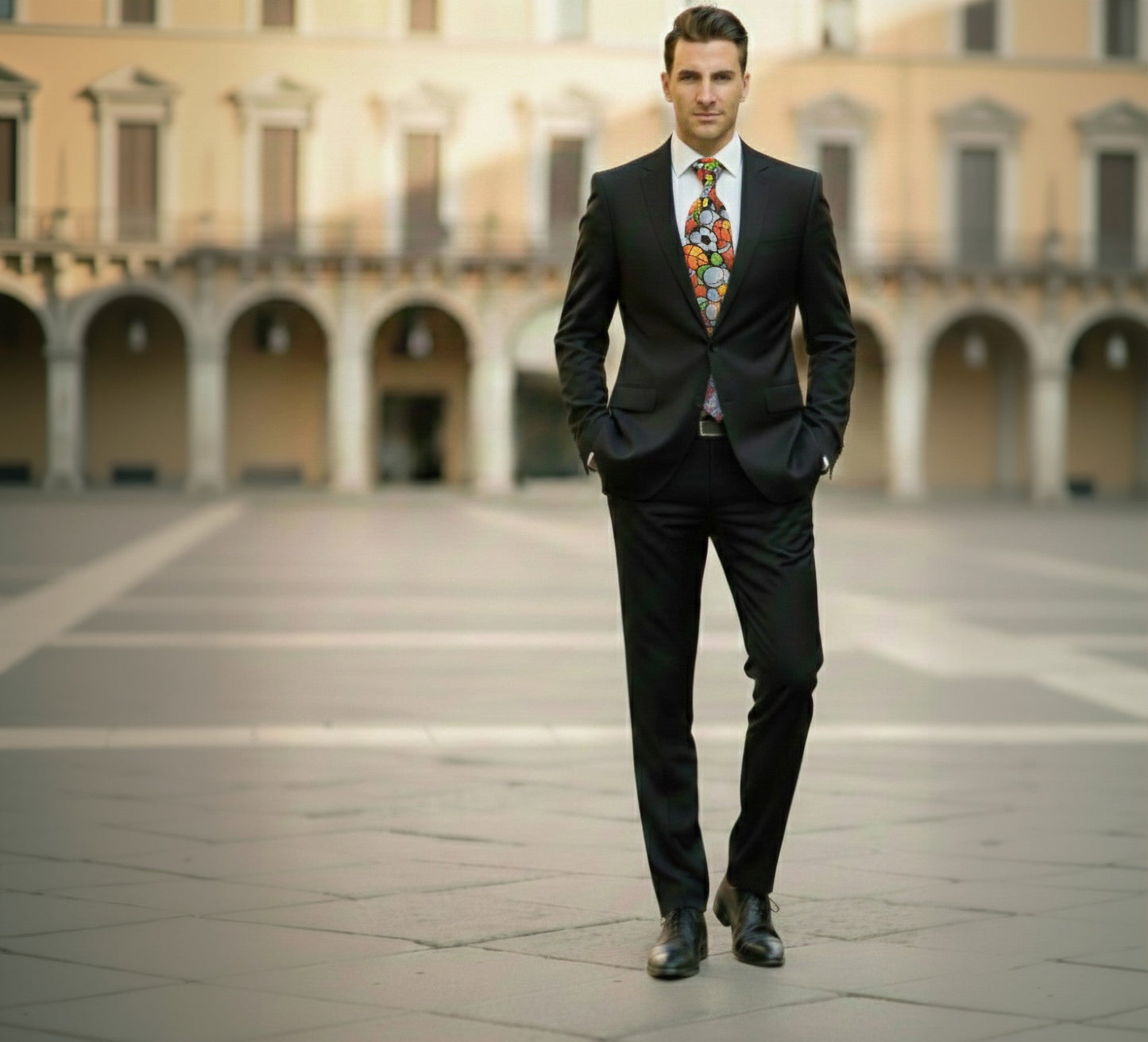 Mens Bespoke Necktie FL-39 Sports Balls