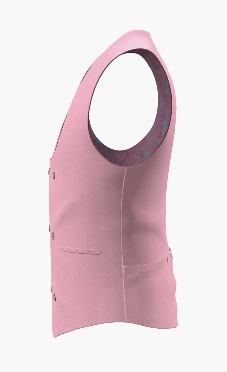 Waistcoat Pink Super 110'S / Style No WL2335060