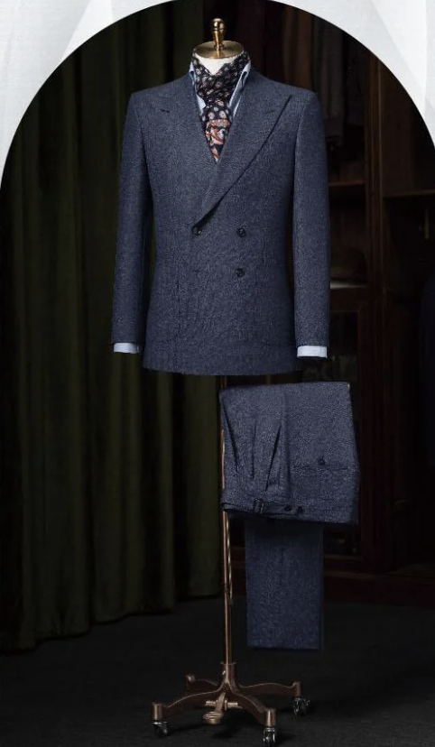 Navy Double Breasted Jacket / Plus Navy Matching Trousers
