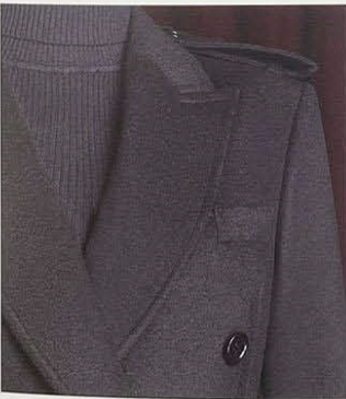 Black Wool Double Breasted /Women's Evening Coat / Style No DBU9078
