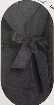 Charcoal Wool Double Breasted /Women's Evening Coat / Style No DBU9081