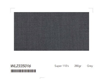 Women's English Pure Wool Medium Grey Super 110'S Two Piece Suit