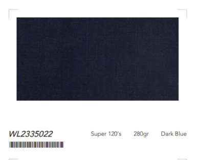 Women's English Double Breasted Pure Wool Dark Blue Super 120's Two Piece Suit