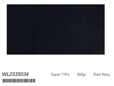 Women's Dark Navy Double Breasted/ Two Piece Suit Pure Wool Super 110'S