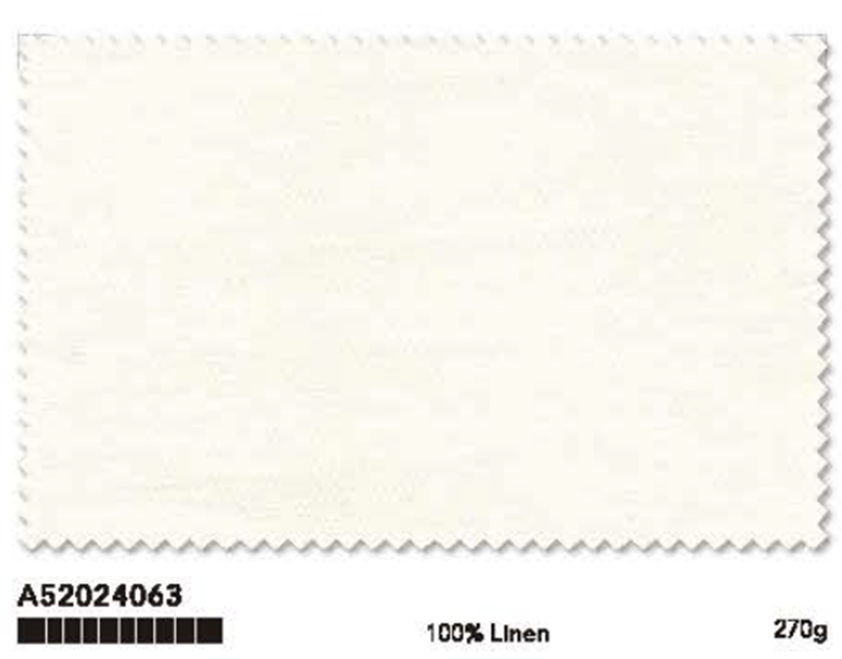 Ivory Linen Single Breasted Two Piece Italian Suit / Style No A52024063