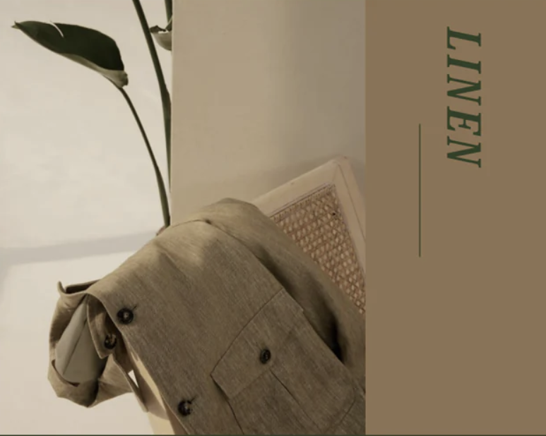 Soft Casual / Linen Single Breasted Tan Jacket Style No DJJ0110