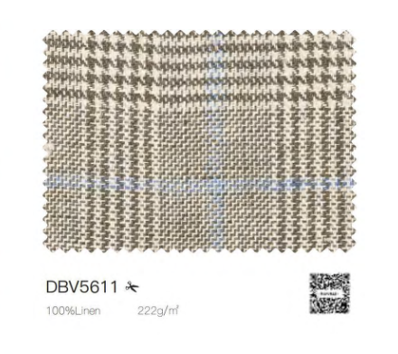Italian Beige & Blue Check Single Breasted / Women's Two Piece Suit