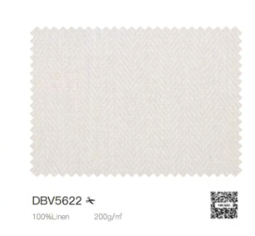 Italian White Linen Herringbone Double Breasted Two Suit