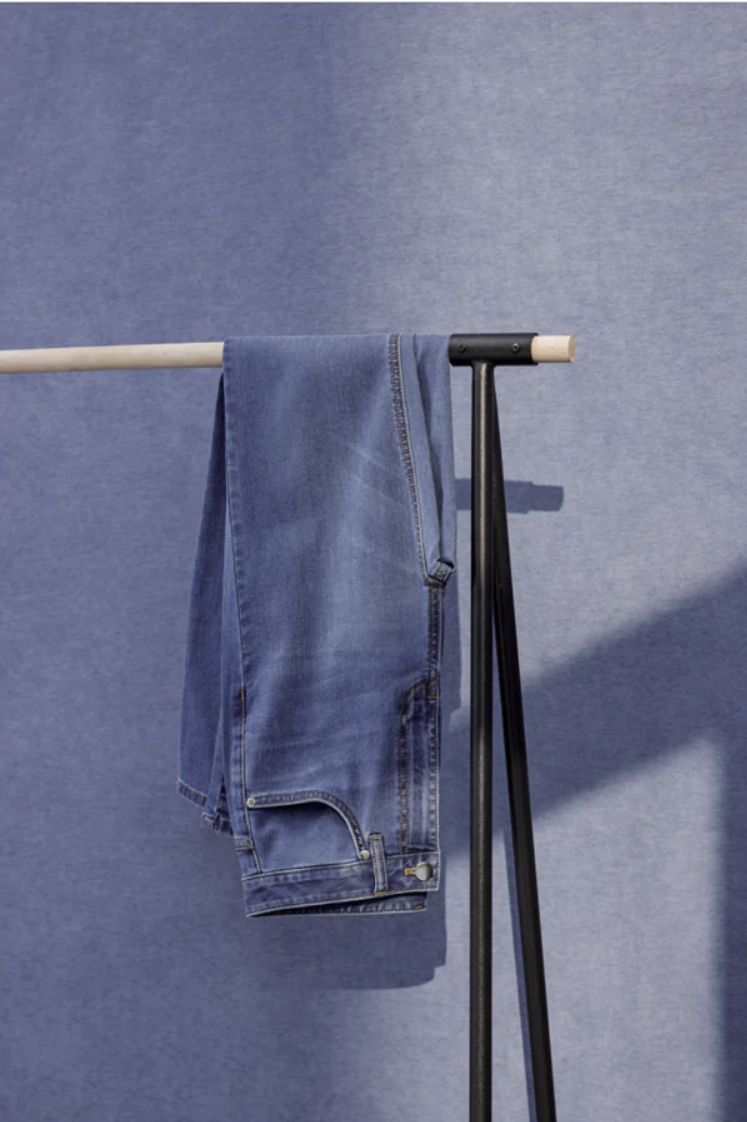 Bespoke Japanese Selvedge Denim Jeans Medium Blue Style No ZGA0017