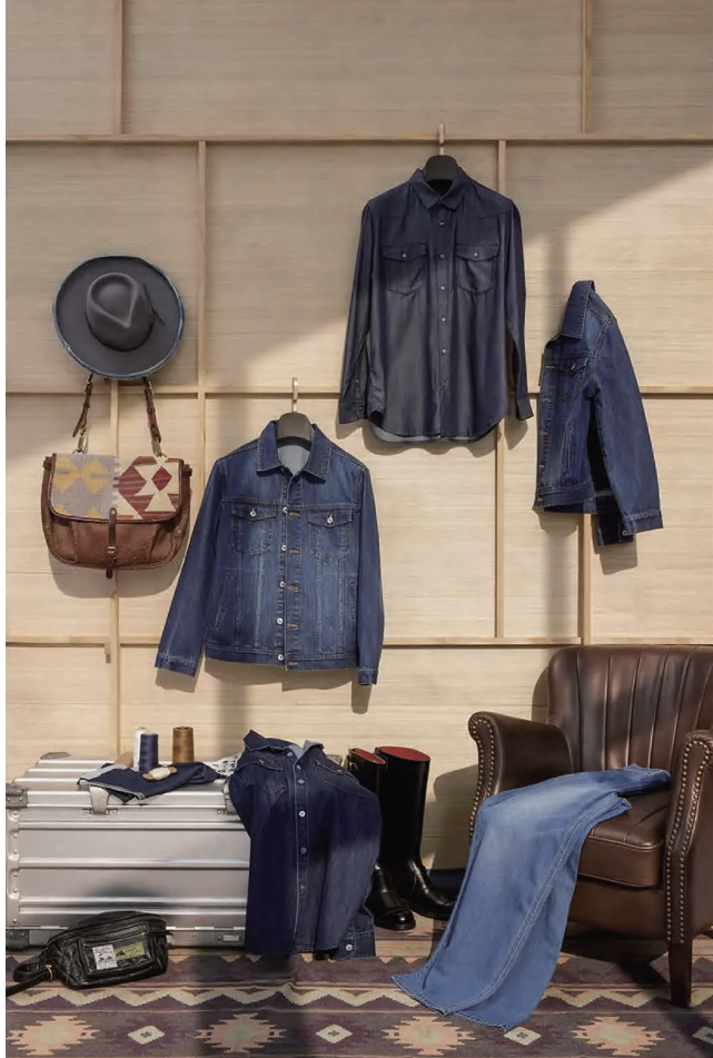 Bespoke Denim Jacket Light Blue Style No ZGA0008