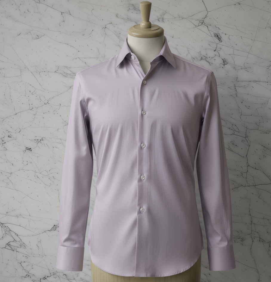Light Purple Cotton/Stretch Shirt Style No: 1725-13