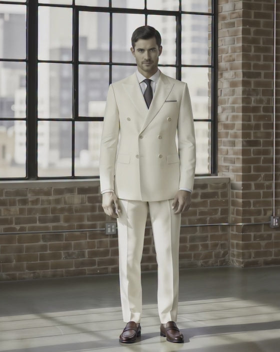 Ivory 2pc Mens Suit