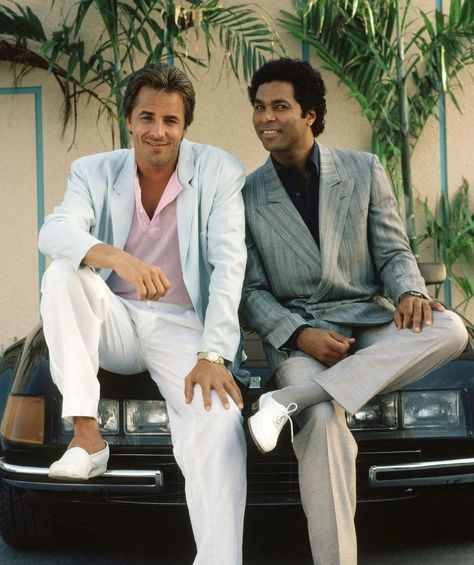 Miami Vice: The Iconic Fashion of Crockett and Tubbs 40 Yrs today