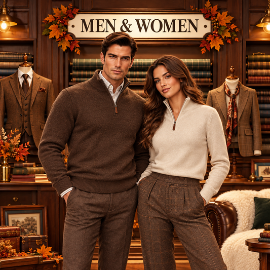 Wrap Up in Luxury: Discover Our Bespoke Cashmere & Merino Wool Knitwear  🍂