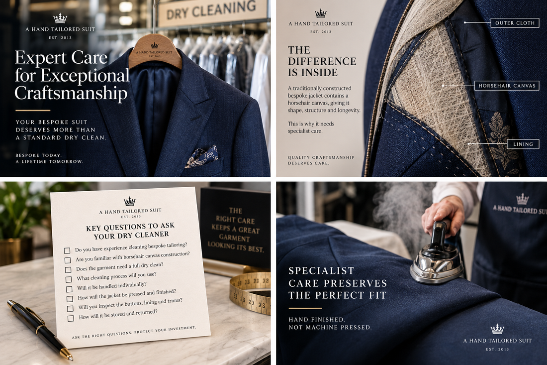 How to Dry Clean a Bespoke Suit: What You Should Ask Your Dry Cleaner