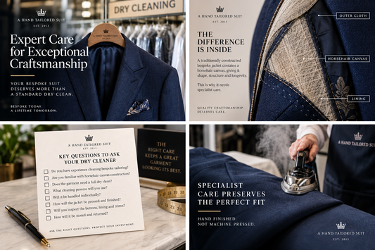 How to Dry Clean a Bespoke Suit: What You Should Ask Your Dry Cleaner
