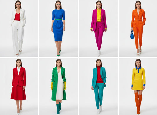 8 Modern Mix & Match Looks for the Clear Colour Palette Woman