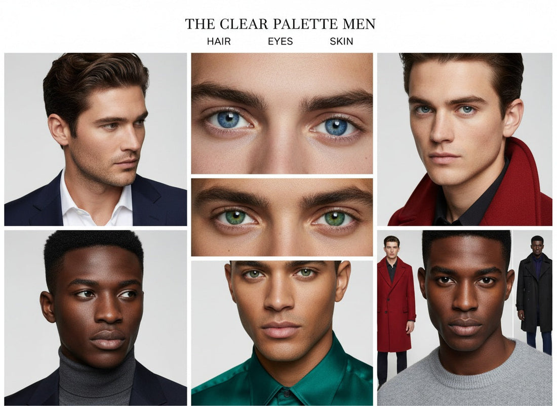 The Clear Palette for Men: Bold, Dramatic, Modern Tailoring