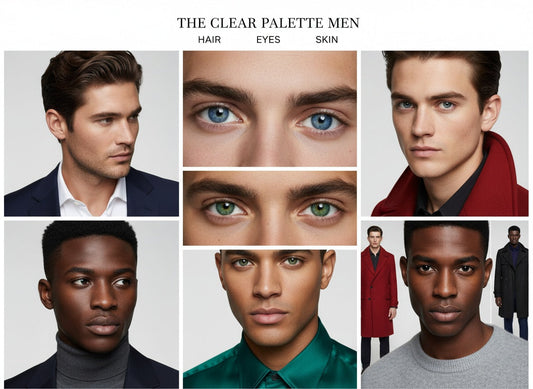 The Clear Palette for Men: Bold, Dramatic, Modern Tailoring