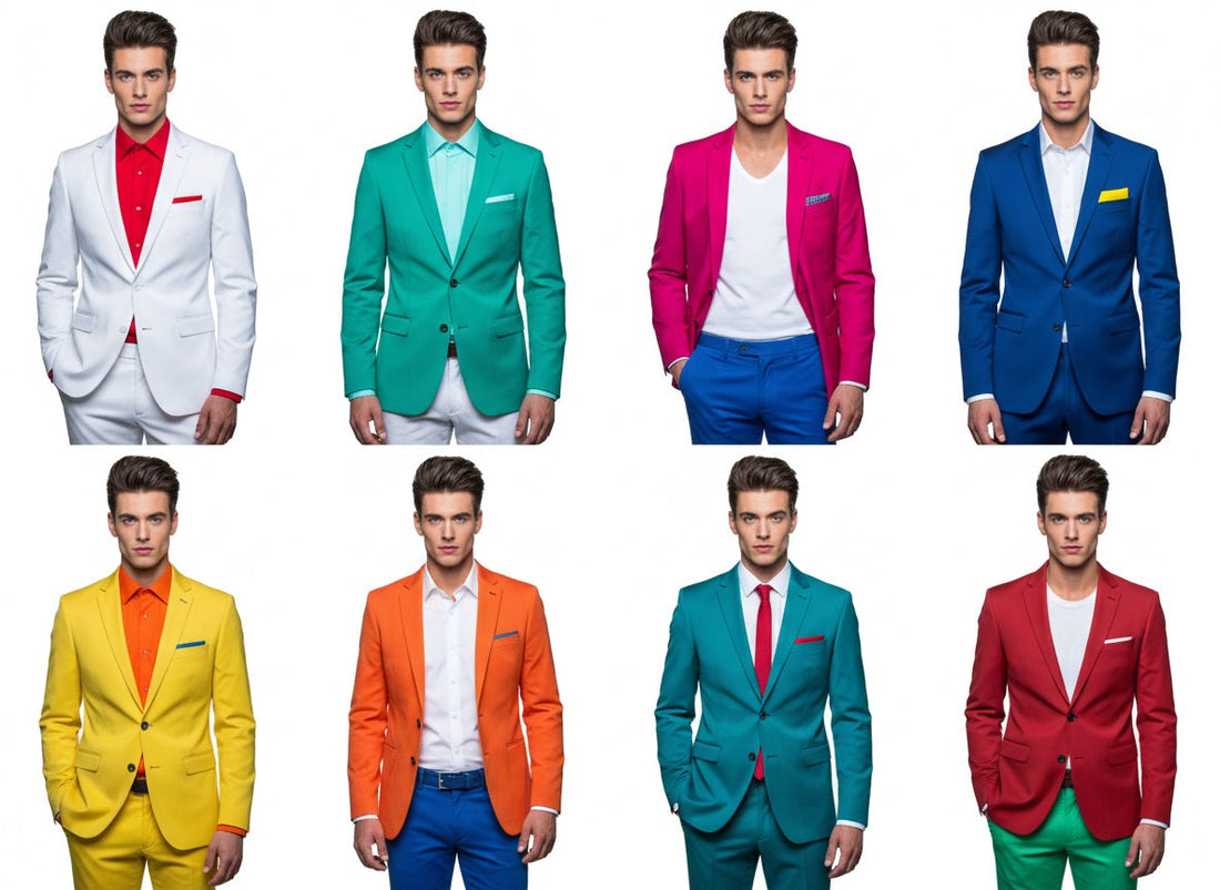 8 Modern Mix & Match Looks for the Clear Colour Palette Man
