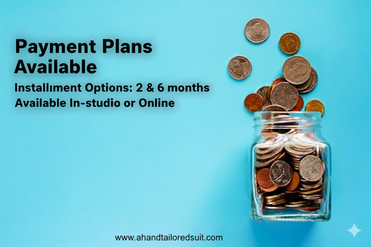 Payment Installment Plans Via A Hand Tailored Suit 