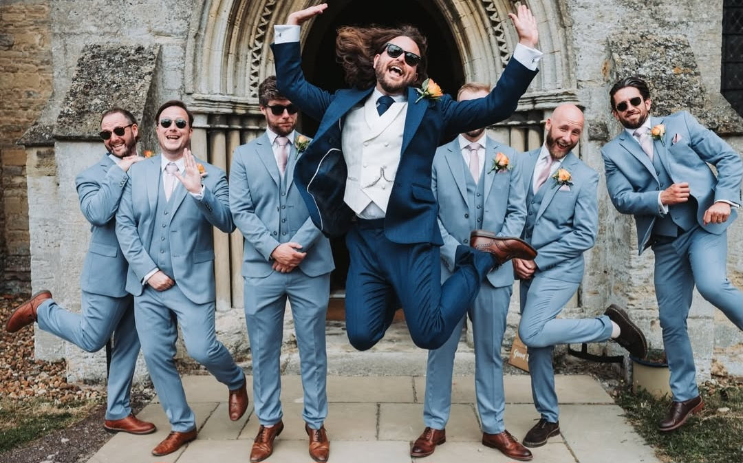 Tailoring for a Manor Garden Wedding: Simon’s Custom Blue Tweed Suit