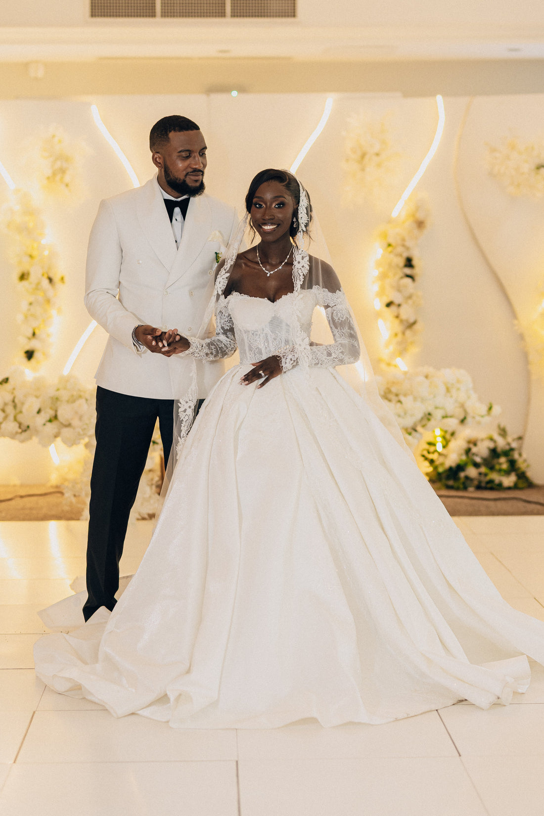Tijani & Christine: Timeless Black Tie Elegance in Birmingham