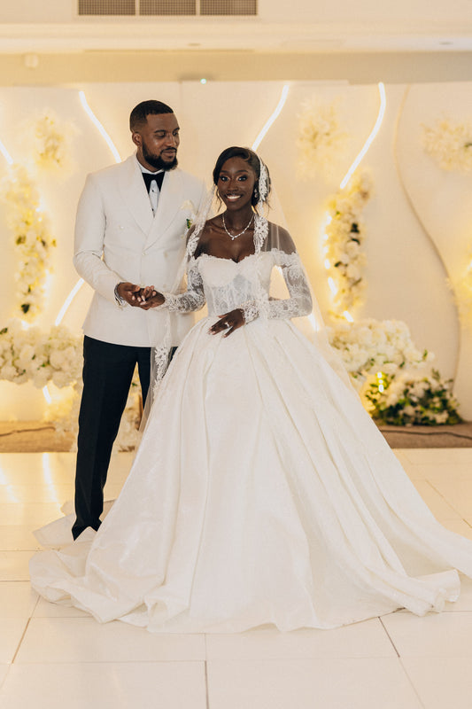 Tijani & Christine: Timeless Black Tie Elegance in Birmingham