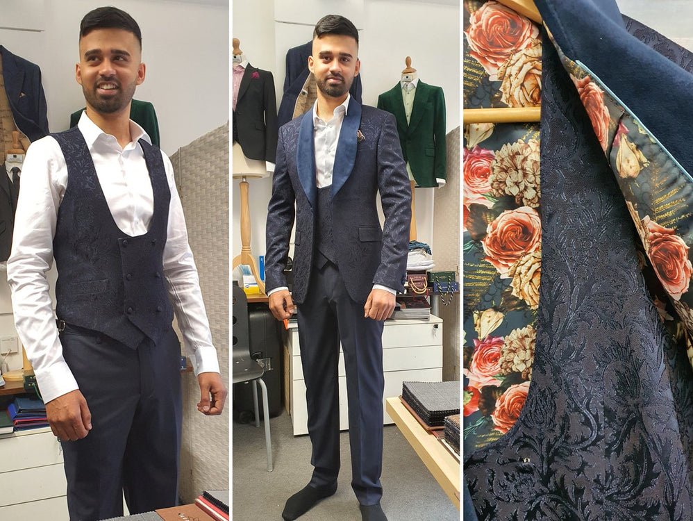 A Tailored Jacquard Suit Of Dreams - A Hand Tailored Suit
