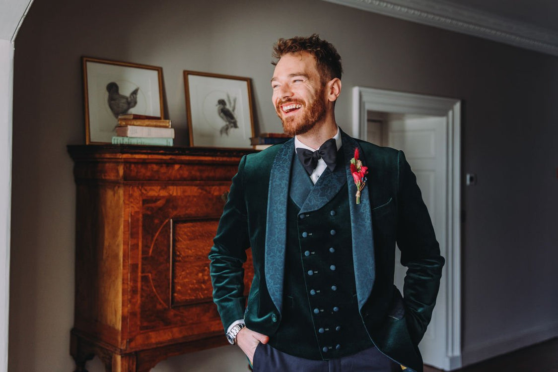 A Velvet Victorian Era Inspired Wedding Suit - A Hand Tailored Suit