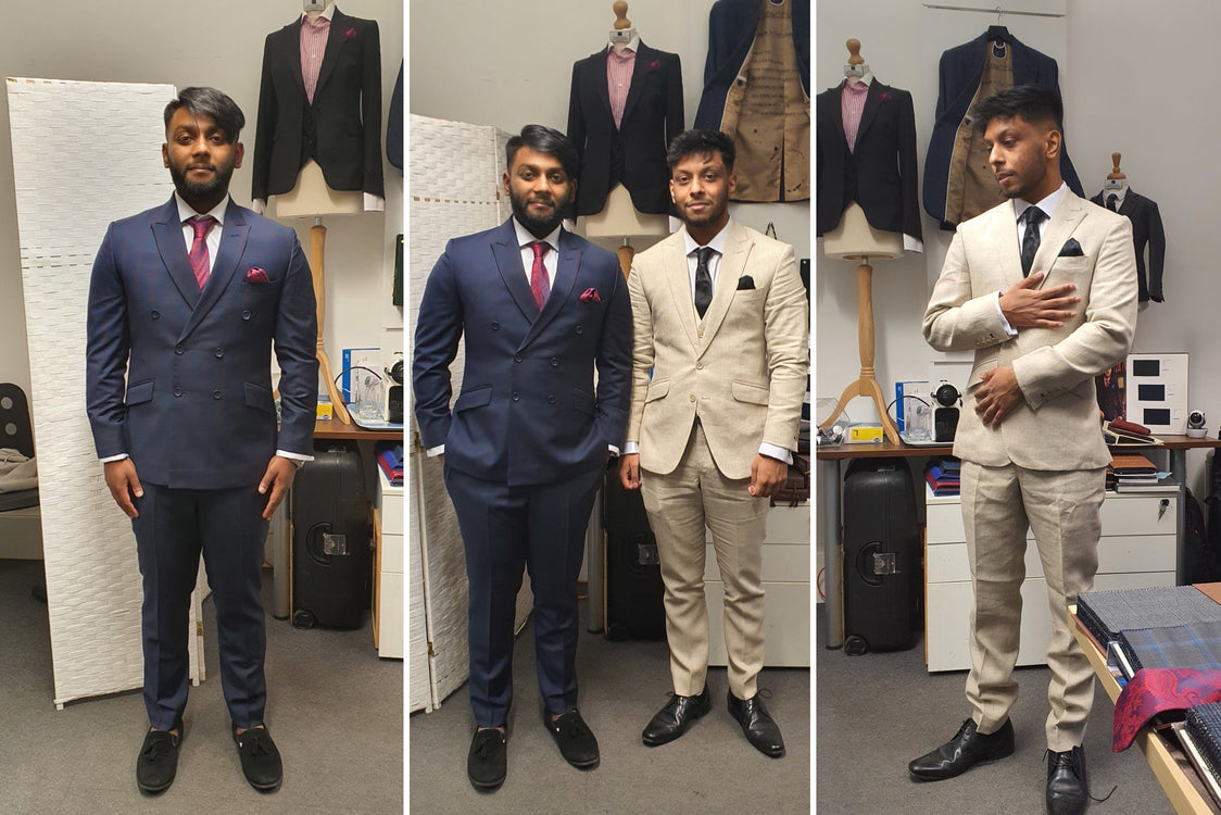 Two Wedding Suits: Two Sharply Dressed Brothers! - A Hand Tailored Suit 