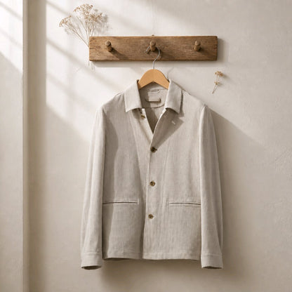 Ladies Soft Casual / Knitted Fabric Beige Jacket  Style No DBV3125