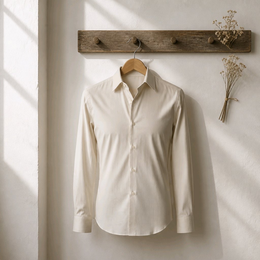 Ivory Cotton/Stretch Shirt Style No: 1725-2