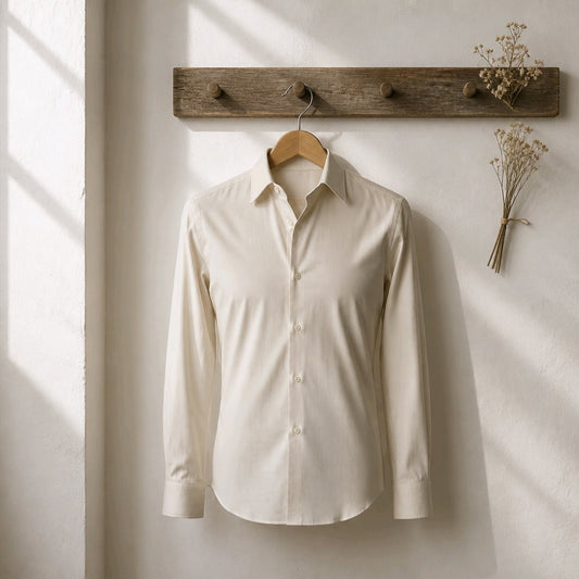 Ivory Cotton/Stretch Shirt Style No: 1725-2