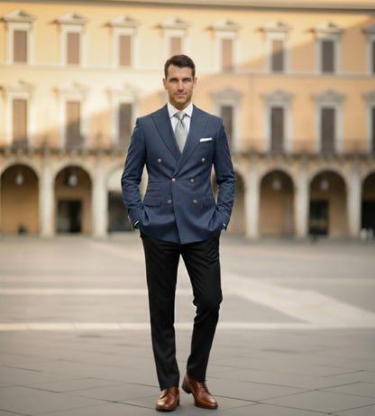 Mens Bespoke Necktie  AD-1 Ivory Stripe