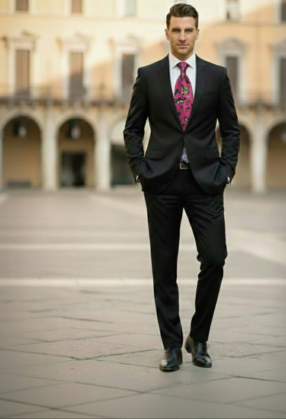 Mens Bespoke Necktie FL-31 Butterflies