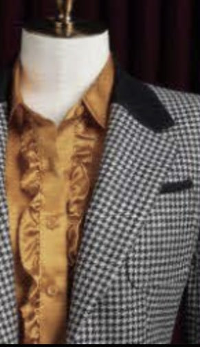 Black-White Large Houndstooth Check 