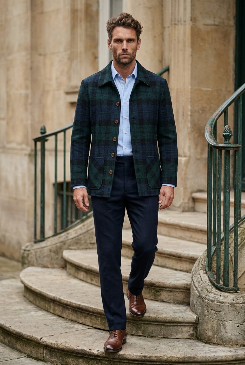 Black Watch Tweed Over-shirt £300