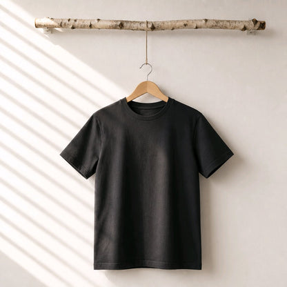 Black crew neck shirt 