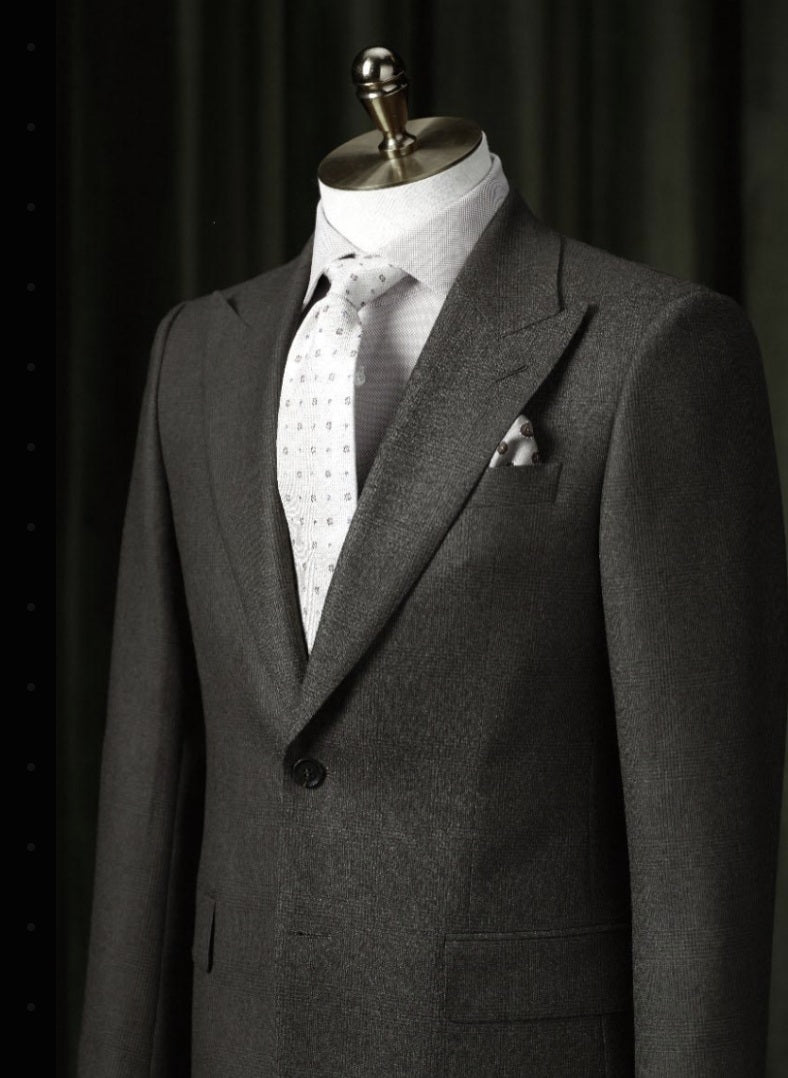 Brown Check Single Breasted Jacket / Plus Brown Check 